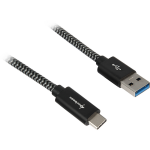 Sharkoon Usb 3.1 Kabel, Usb-a > Usb C - Zwart