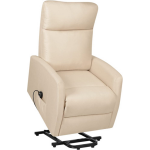 Vidaxl Sta-op-stoel Verstelbaar Stof Crèmekleurig