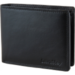 Landley &apos;Classic&apos; Leren Heren Portemonnee - Billfold Model - Met Anti-skim Rfid Bescherming - Zwart