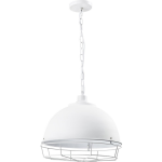 Quvio Hanglamp Rond Met Metal Frame Wit - Quv5131l-white