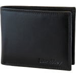 Landley Heren Portemonnee Billfold Leer Compact - Formaat M - Rfid - Soepel Nappa Leder - Zwart