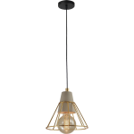 Quvio Hanglamp Beton En Staal Prismavormig - Quv5097l-gold - Goud