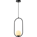 Quvio Hanglamp Glas Langwerpig - Quv5123l-black - Zwart