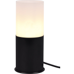 BES LED Led Tafellamp - Tafelverlichting - Trion Roba - E27 Fitting - Rond - Mat - Aluminium - Zwart