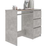 Vidaxl Bureau 90x45x76 Cm Spaanplaat Beton - Grijs