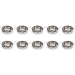 BES LED Spot Armatuur 10 Pack - Aigi - Gu10 Fitting - Inbouw Rond - Mat Chroom Aluminium - Kantelbaar Ø82mm