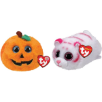 ty - Knuffel - Teeny Puffies - Halloween Pumpkin & Tabor Tiger