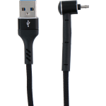 Grundig Usb-kabel - 3-in-1: Oplaadkabel, Datakabel En Telefoonstandaard - Micro-usb/ Usb-a - 1 Meter - Zwart