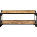 Vidaxl Salontafel 90x45x35 Cm Massief Ruw Mangohout - Marrón