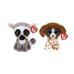 ty - Knuffel - Beanie Boo&apos;s - Linus Lemur & Muddles Dog