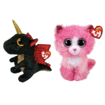 ty - Knuffel - Beanie Boo&apos;s - Grindal Dragon & Reagan Cat