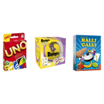 Hasbro Spellenbundel - 3 Stuks - Uno & Dobble Classic & Halli Galli