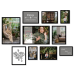 HAES deco - Collage Set Met 10 Kunststof Fotolijsten Easy Frame - Efs105b - Zwart