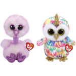 ty - Knuffel - Beanie Buddy - Kenya Ostrich & Enchanted Owl