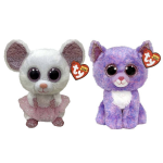 ty - Knuffel - Beanie Buddy - Nina Mouse & Cassidy Cat