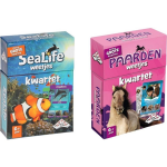 Identity Games Spellenbundel - Kwartet - 2 Stuks - Sealife Kwartet & Paarden Kwartet