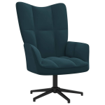 Vidaxl Relaxstoel Fluweel - Blauw