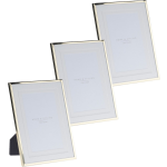 3x Stuks Aluminium Fotolijst Goud Geschikt Voor Een Foto Van 10 X 15 Cm - Fotolijsten