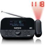 Lenco Dab+ En Fm Radio Met Tijd Projectie Cr-615bk - Zwart