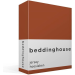 Beddinghouse Jersey Hoeslaken - 100% Gebreide Jersey Katoen - 1-persoons (80/90x200/220 Cm) - Terra - Bruin