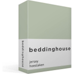 Beddinghouse Jersey Hoeslaken - 100% Gebreide Jersey Katoen - Lits-jumeaux (160x200/220 Cm) - Green - Groen