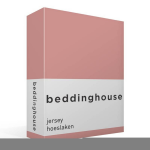 Beddinghouse Jersey Hoeslaken - 100% Gebreide Jersey Katoen - Lits-jumeaux (160x200/220 Cm) - Pink - Roze