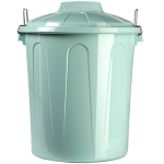 Forte Plastics Afvalemmers/vuilnisemmers Mint 21 Liter Met Deksel - Prullenbakken - Groen