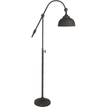 Clayre & Eef Vloerlamp 37*27*169 Cm Ijzer Rond - Bruin