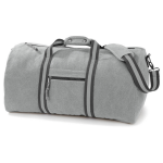 Quadra Canvas Weekendtas/reistas Licht 45 Liter - Vintage Reistassen/weekendtassen - Tassen Voor Dames/heren/volwassenen - Grijs