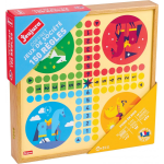 Jeujura Classic Games Box - 150 Regels - Houten Pionnen