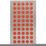 400x Stippen Stickers 8 Mm - Stickers - Rood