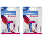 Grundig 2x Stuks V9 Plus Batterij Alkaline Lr61 9 V - Batterij 9v Blok