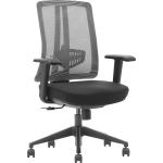 Bureaustoel Seattle Ergonomisch Comfort Line - Verstelbare Stoel - Mesh Stof - Zwart