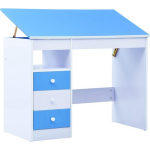 Vidaxl Kindertekentafel/-bureau Kantelbaar En - Blauw