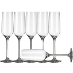 Royal Leerdam 6x Champagneglazen/flutes Transparant 220 Ml Carre - Champagneglazen