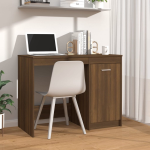 Vidaxl Bureau 100x50x76 Cm Bewerkt Houteikenkleurig - Bruin