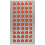600x Stippen Stickers 8 Mm - Stickers - Rood