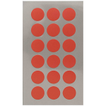 72x Stippen Stickers 15 Mm - Stickers - Rood