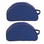 2x Stuks Donkere Schoenentas/reistas 8 Liter 35 X 17 X 14 Cm - Reistas (Volwassen) - Blauw