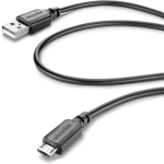 Laad+datakabel Micro Usb 1m - Zwart