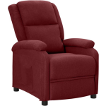 Vidaxl Fauteuil Verstelbaar Stof Wijn - Rood