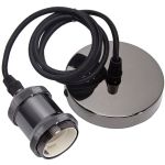 BES LED Led Hanglamp - Hangverlichting - Aigi Sancho - E27 Fitting - Rond - Mat - Aluminium - Zwart