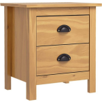Vidaxl Nachtkastje Hill Range 46x35x49,5 Cm Massief Grenenhout - Bruin