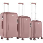 Carry On Carryon Skyhopper Kofferset - Tsa Trolleyset Met Okoban - Dubbele Wielen - Old Pink - Roze