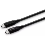 Philips Dlc5206c/00 Oplaadkabel - Usb C Naar Usb C - 2 M Lang - Geweven - Usb 3.0 - Zwart