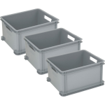 Curver Opbergbox Unibox 3x30 L Zilverkleurig - Silver