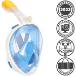 GADGY Duikmasker Full Face Kinderen - Duikbril Met Snorkel - Snorkelset Kinderen - Snorkelmasker - Blauw