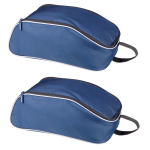 Kimood 2x Stuks Donkere Schoenentas/reistas 9 Liter 38 X 20 X 14 Cm - Reistas (Volwassen) - Blauw