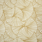 Tafelkleed Rechthoekig 240 X 140 Cm Okergeel/wit Met Print Polyester - Tafellakens