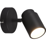 BES LED Led Wandspot - Trion Artion - Gu10 Fitting - Spatwaterdicht Ip44 - Rond - Mat - Aluminium - Zwart